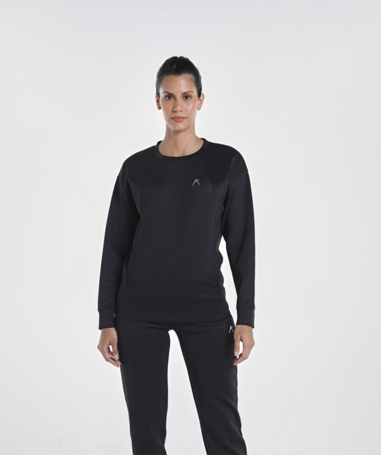 Unisex Vent Comfy Sweater Black Image 1
