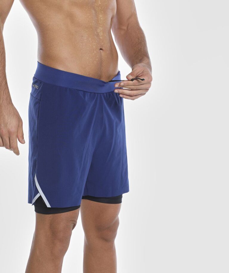 Men Vent Speed 2 in 1 Short Blue-Depths Image 5