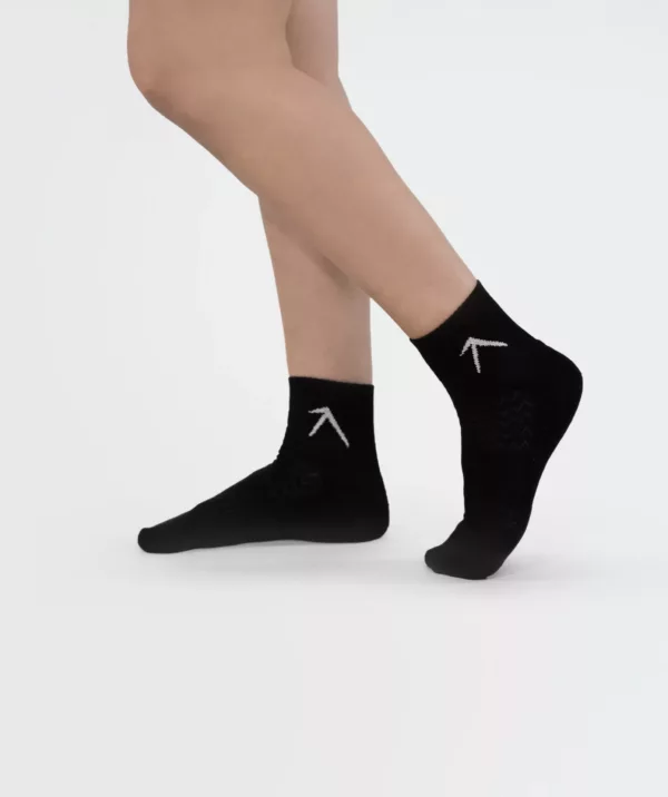 Unisex Short Crew Cotton Socks - Pack of 3 Black thumbnail 1