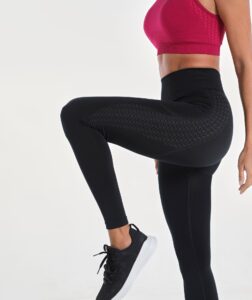 Women Impact Seamless High Waist Legging Black thumbnail 4