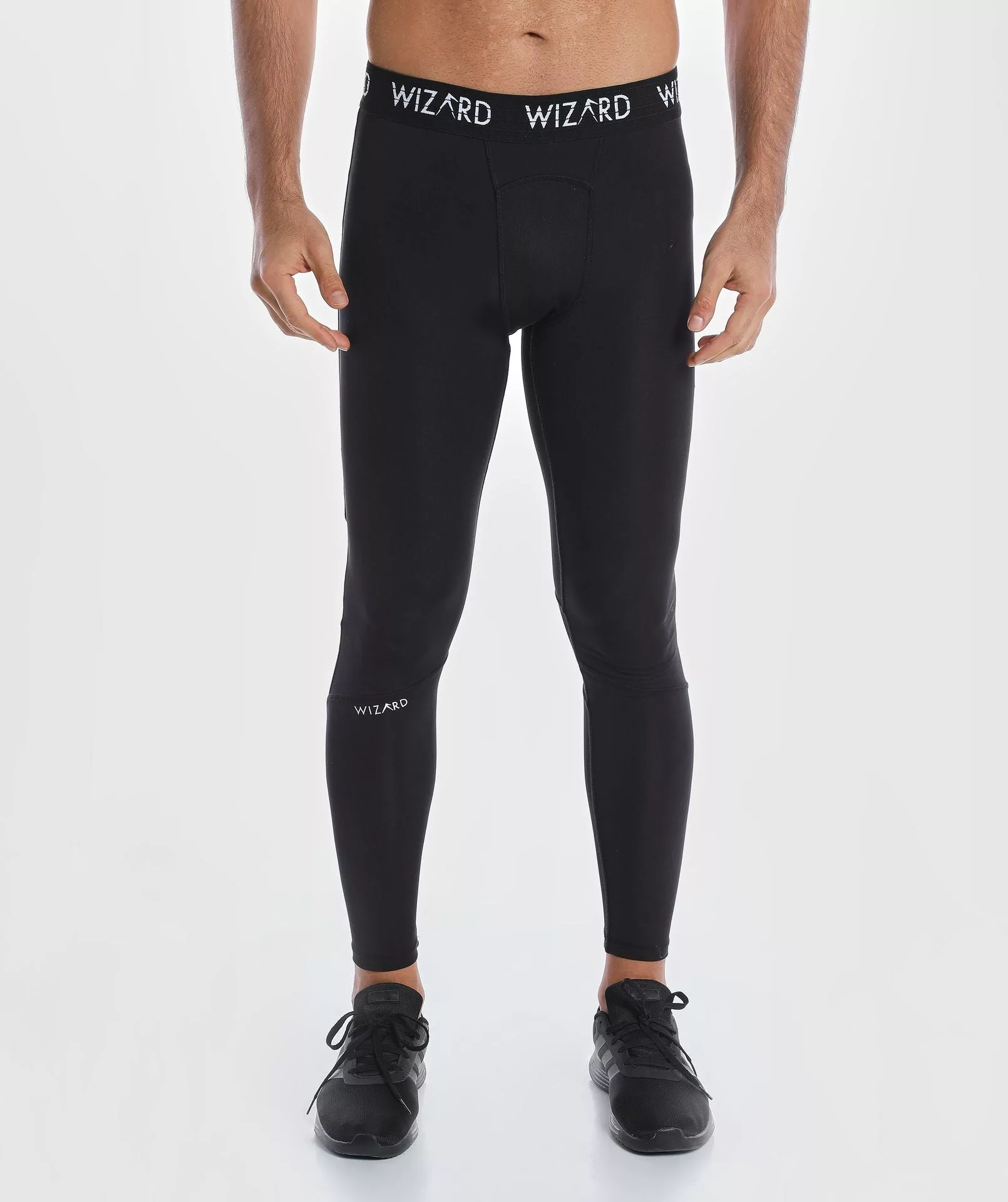 Men Vent Wizardry Compression Long Black Image 1