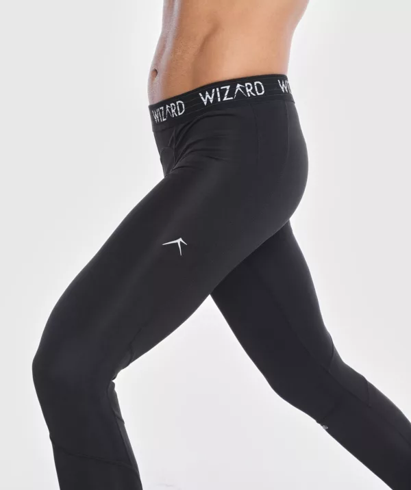 Men Vent Wizardry Compression Long Black Image 2