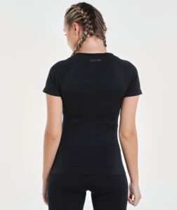 Women Shape Seamless Tee Black thumbnail 2