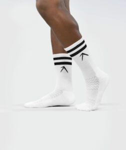 Unisex Stripes Crew Cotton Socks - Pack of 3 White thumbnail 1