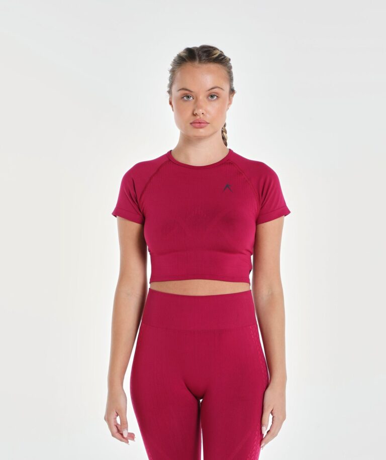Women Impact Seamless Charm Crop Top Vivacious Image 1