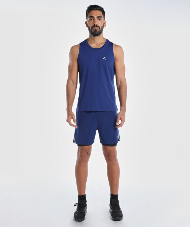 Men Vent Speed 2 in 1 Short Blue-Depths thumbnail 3