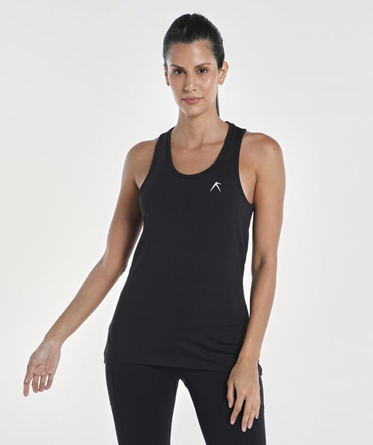 Women Vent Wizardry Loose Tank Black thumbnail 1