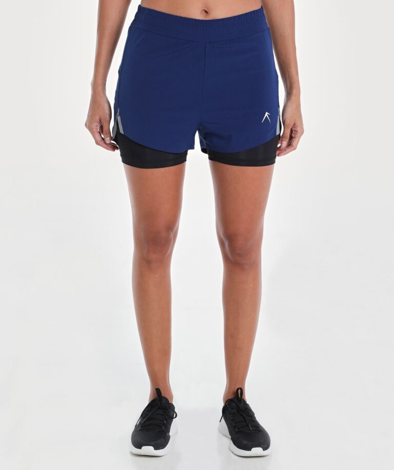 Women Vent Speed 2 in 1 Short Blue-Depths Image 1