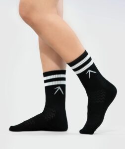 Unisex Stripes Crew Cotton Socks - Pack of 3 أسود thumbnail color variation