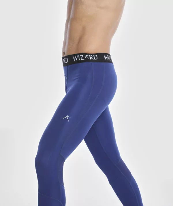 Men Vent Wizardry Compression Long Blue-Depths Image 2