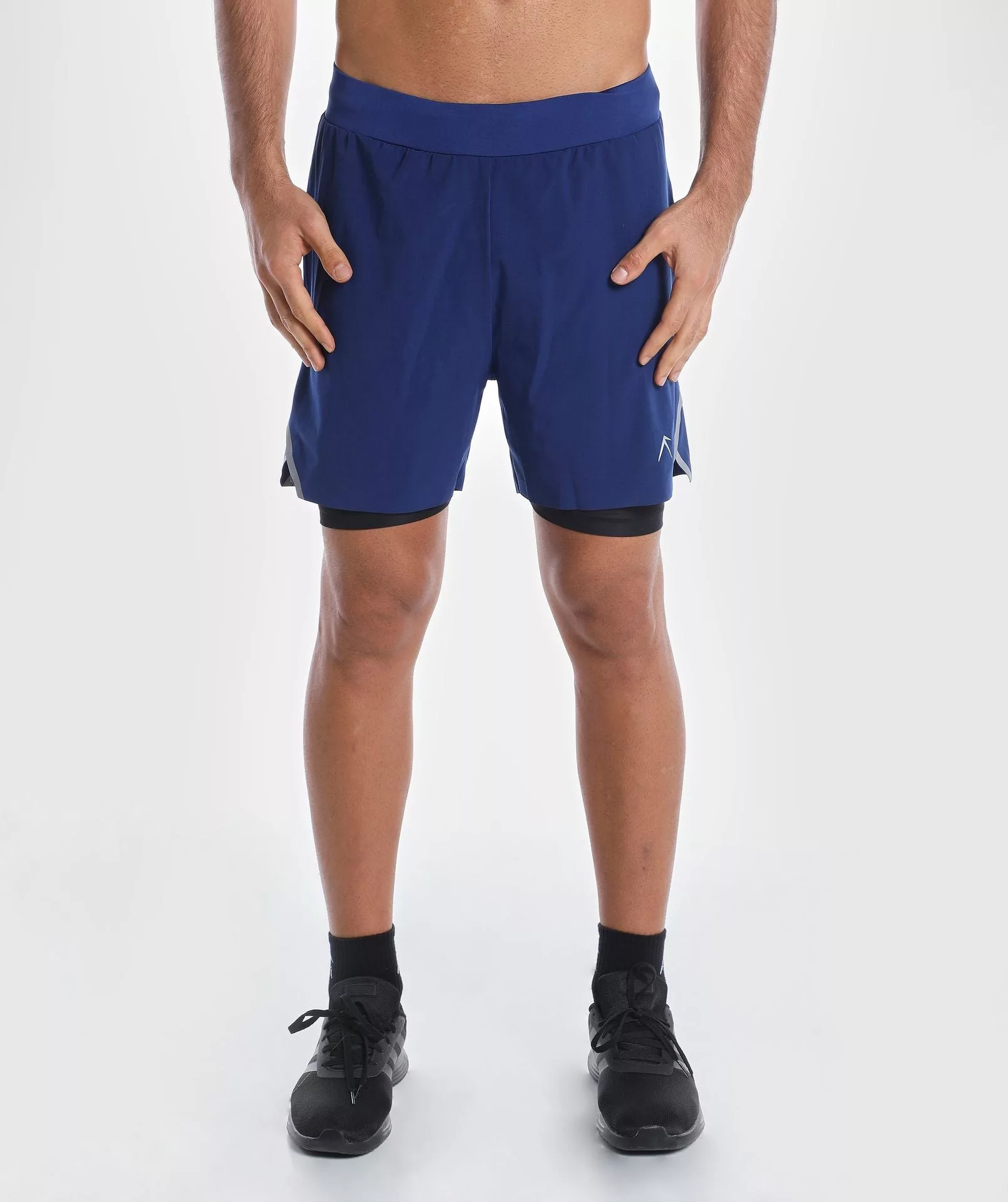 Men Vent Speed 2 in 1 Short Blue-Depths Image 1