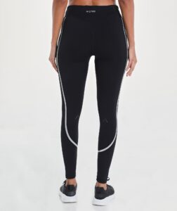 Women Vent Racy Mid Waist Legging Black thumbnail 3