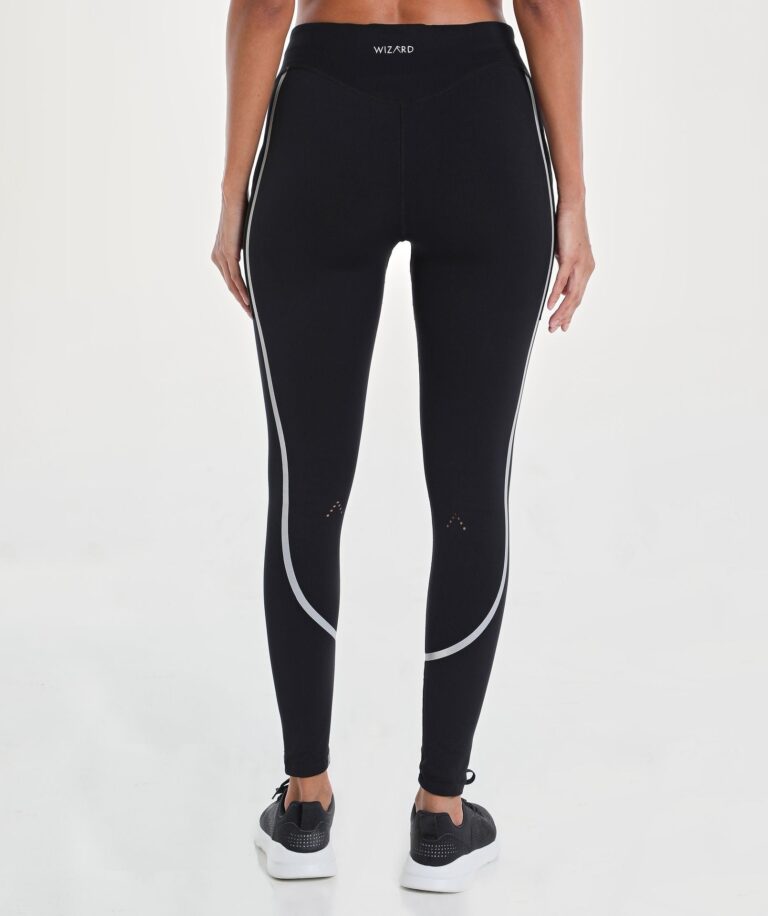 Women Vent Racy Mid Waist Legging Black thumbnail 3