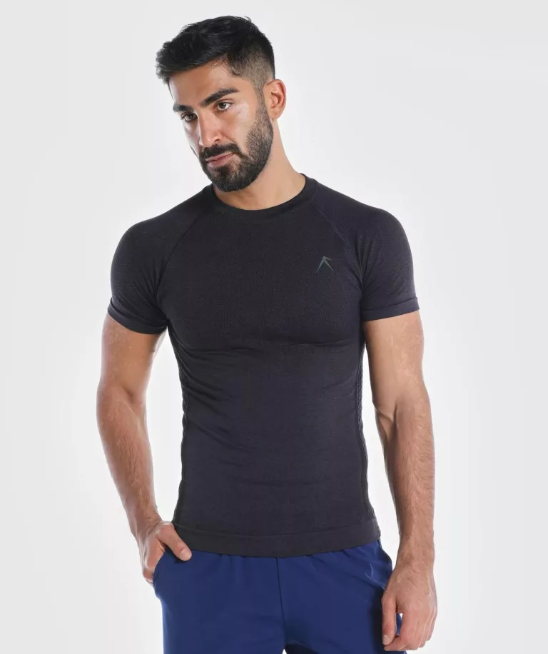 Men Expert Seamless Tee Black Image 5