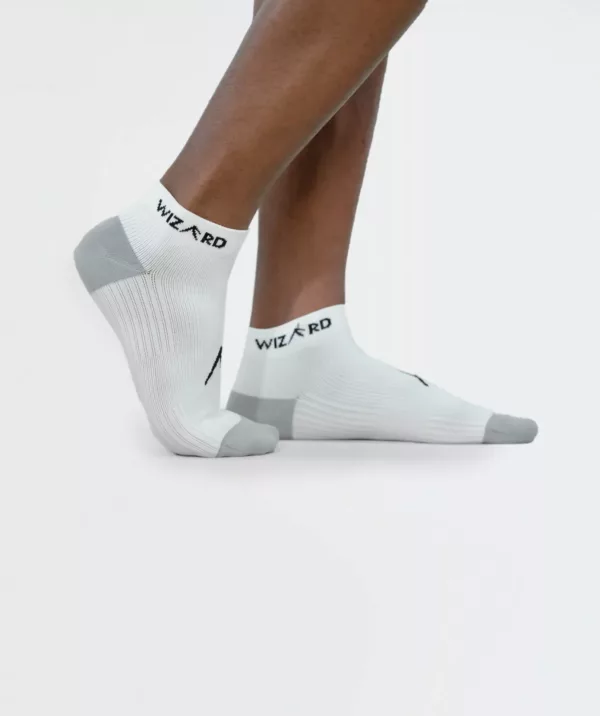 Unisex Ankle Polyester Socks - Pack of 3 أبيض thumbnail color variation