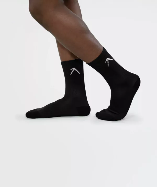 Unisex Crew Dry Touch Socks - Pack of 3 Black thumbnail 1