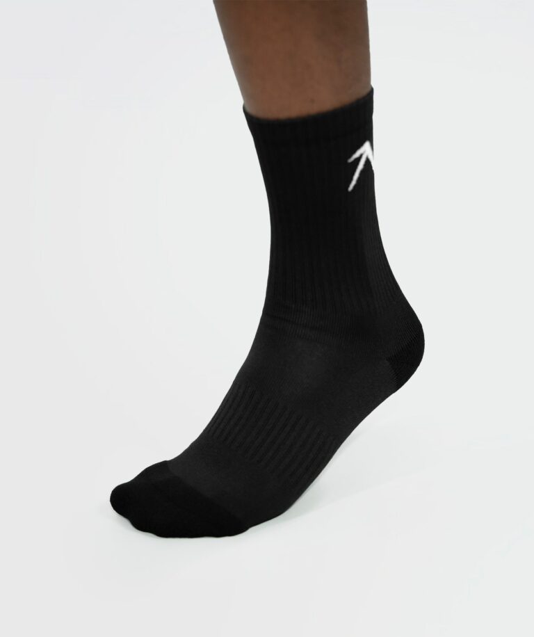 Unisex Crew Dry Touch Socks - Pack of 3 Black Image 5