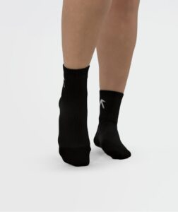 Unisex Short Crew Dry Touch Socks - Pack of 3 Black thumbnail 3