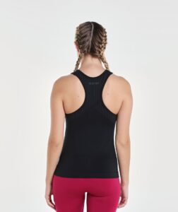 Women Brave Seamless Fitted Tank Black thumbnail 2