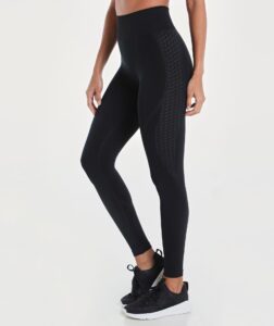 Women Impact Seamless High Waist Legging Black thumbnail 3