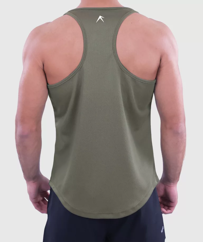 Men Performance Stringer Olive-Green thumbnail 3