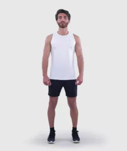 Men Performance Tank White thumbnail 4