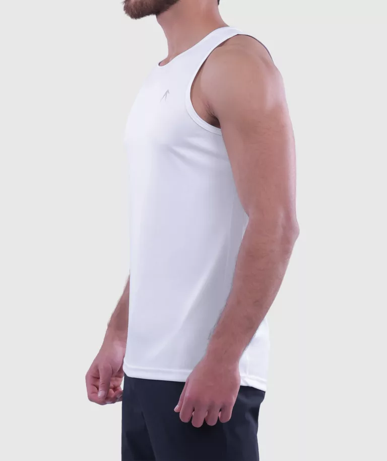 Men Performance Tank White thumbnail 3