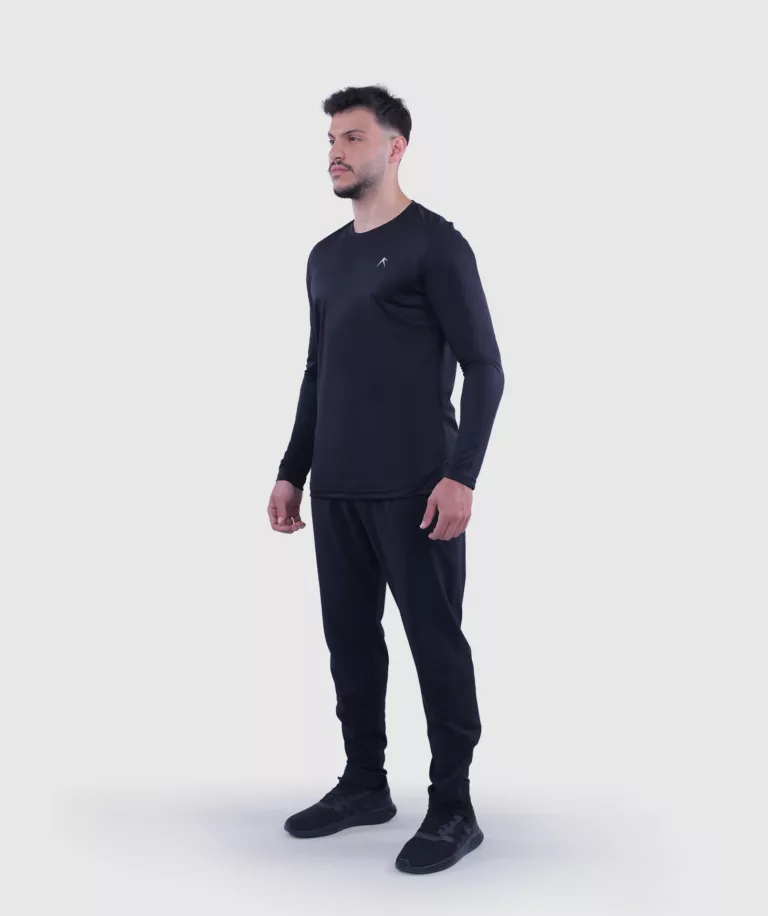 Men Performance Long Sleeve Black thumbnail 4