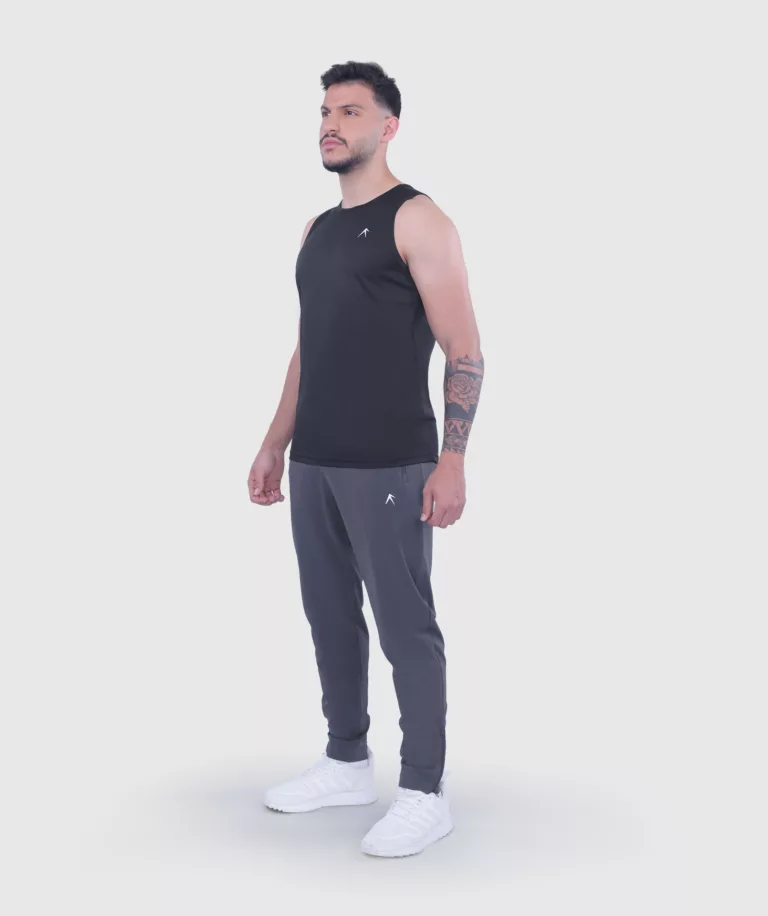 Men Performance Tank Black Image 6