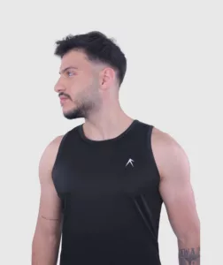 Men Performance Tank Black thumbnail 3