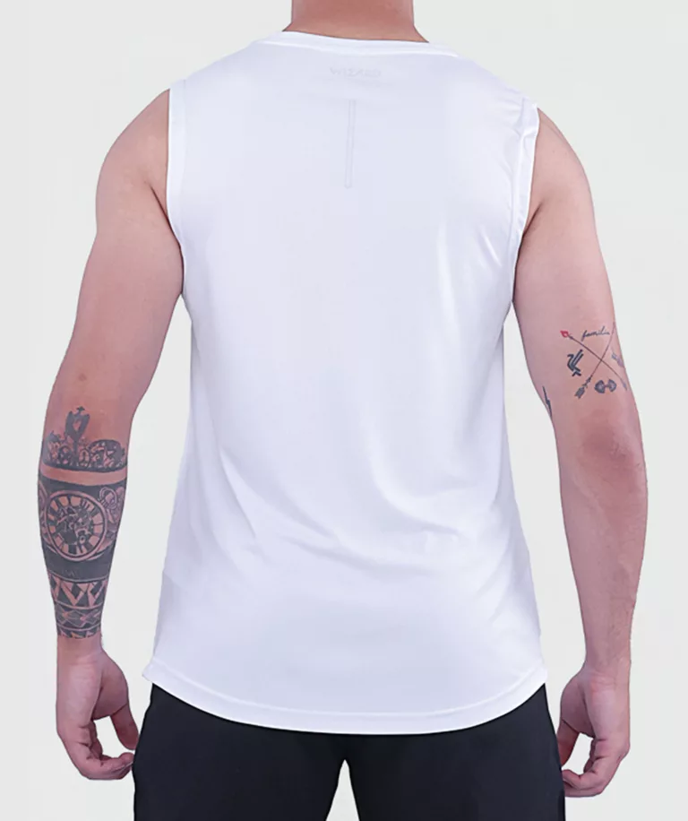 Men Essential Crew Tank White thumbnail 3