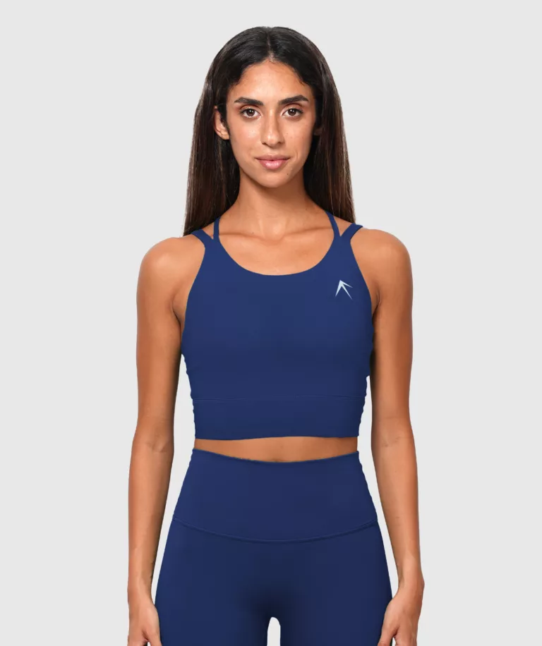 Women Performance Sports Bra Navy-Blue Image 1