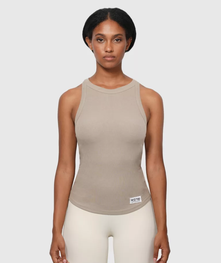 Women Performance Tank Khaki Main Image