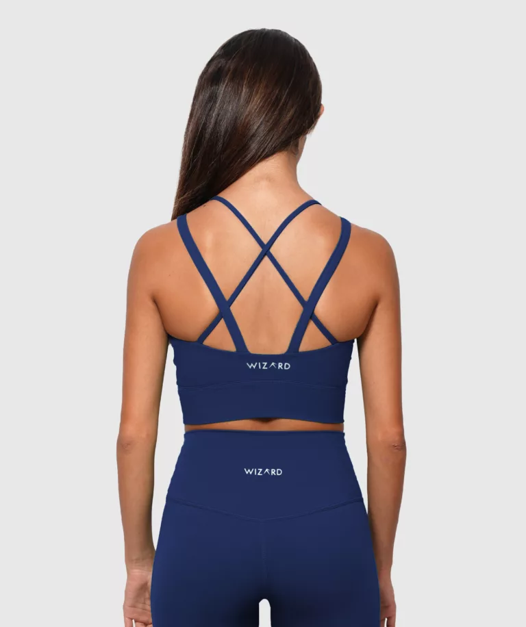 Women Performance Sports Bra Navy-Blue Image 2