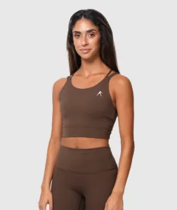 Women Performance Sports Bra Brown thumbnail 4