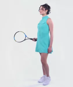 Women PadelPro Dress with Zipper Tiffany-Blue thumbnail 4