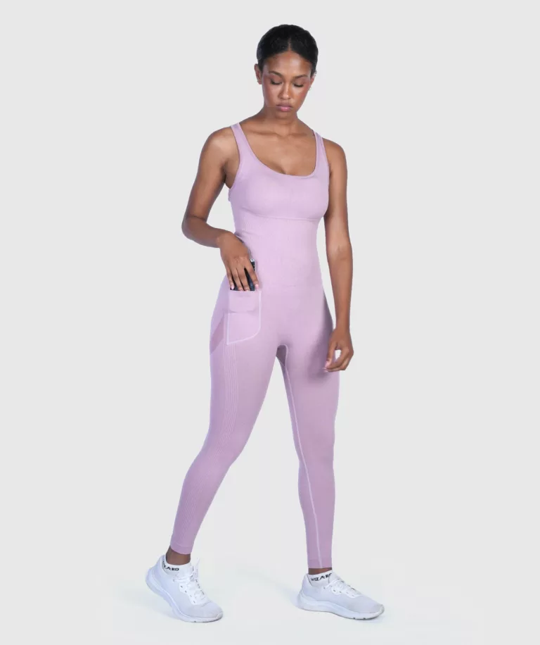 Women Ace X-Back Jumpsuit Purple-Marl thumbnail 4