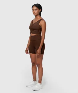 Women Sculpt Fit Mini Short Brown thumbnail 4