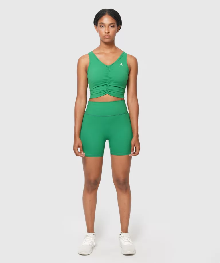 Women Sculpt Fit Mini Short Green Image 5