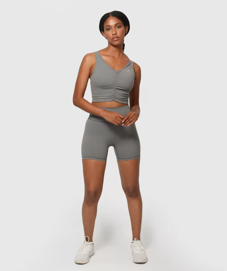 Women Sculpt Fit Mini Short Grey Image 6