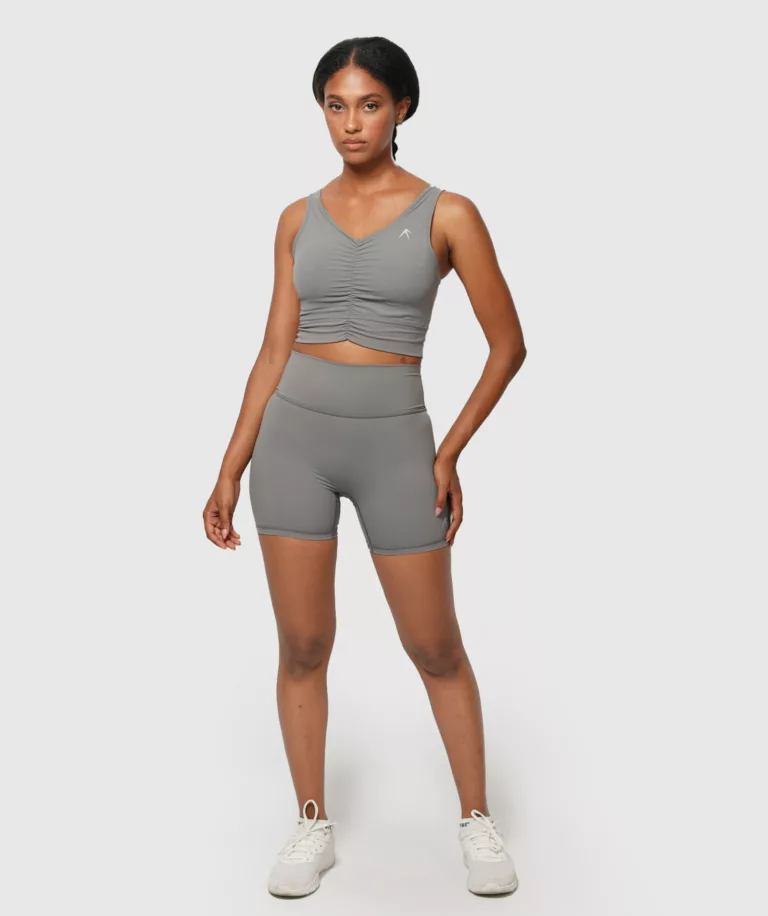 Women Sculpt Fit Mini Short Grey Image 7