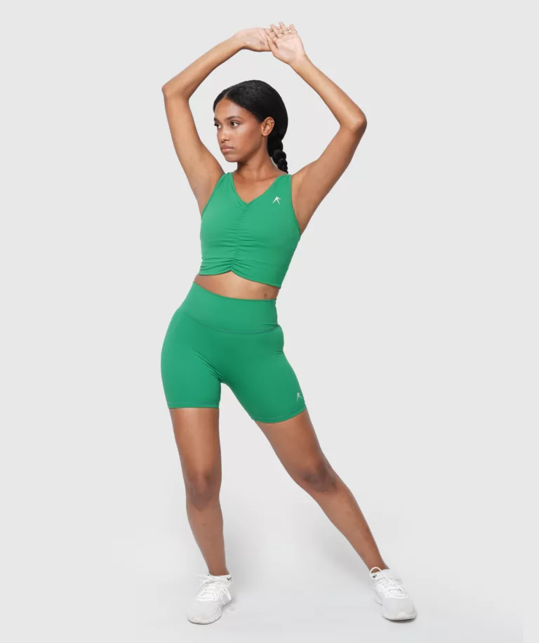 Women Sculpt Fit Mini Short Green Image 7