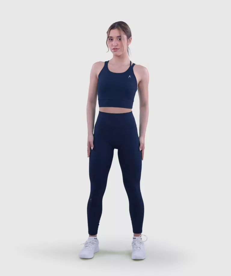 Women Performance High-Waist Legging Navy-Blue Image 6