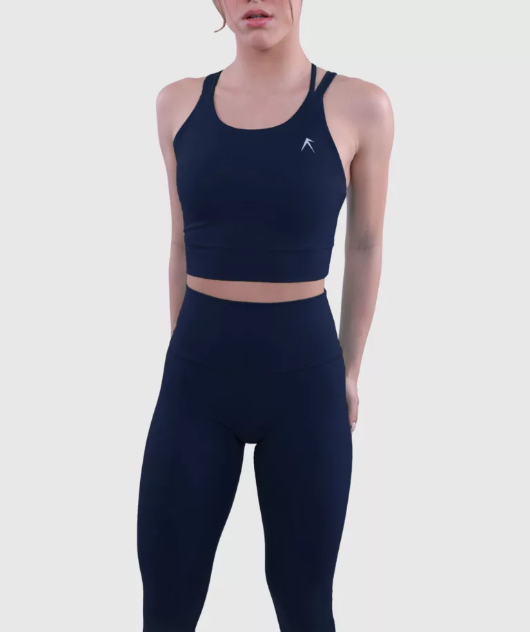 Women Performance High-Waist Legging Navy-Blue thumbnail 3