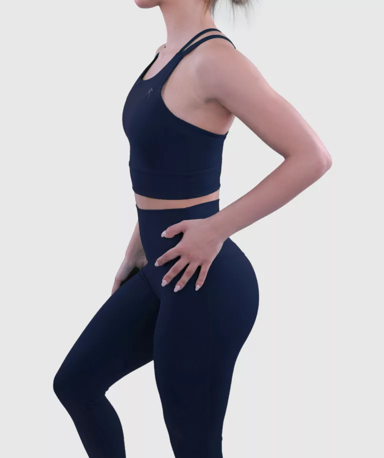 Women Performance High-Waist Legging Navy-Blue Image 5