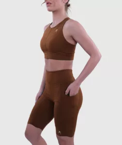 Women Performance Biker Short Brown thumbnail 4