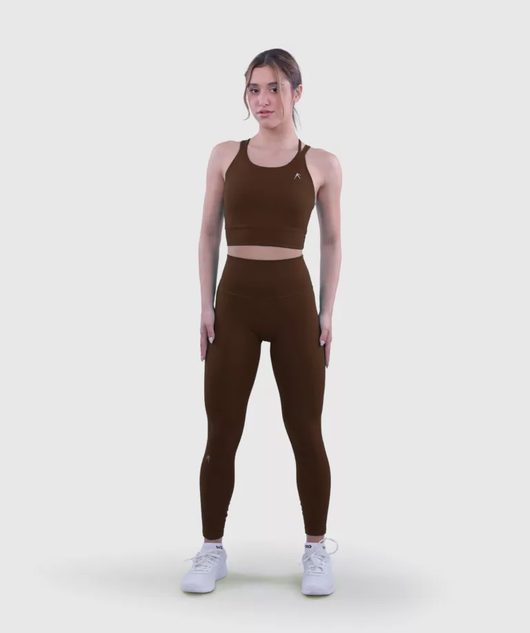 Women Performance High-Waist Legging Brown Image 6