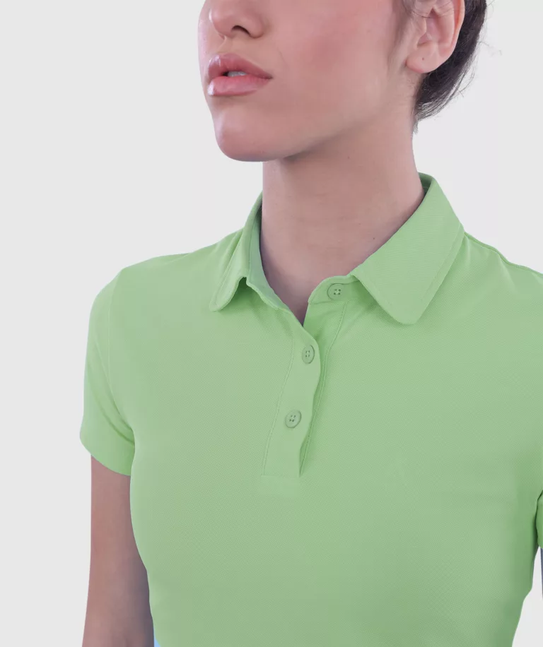 Women PadelPro Polo Green thumbnail 3