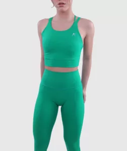 Women Performance High-Waist Legging Green thumbnail 3