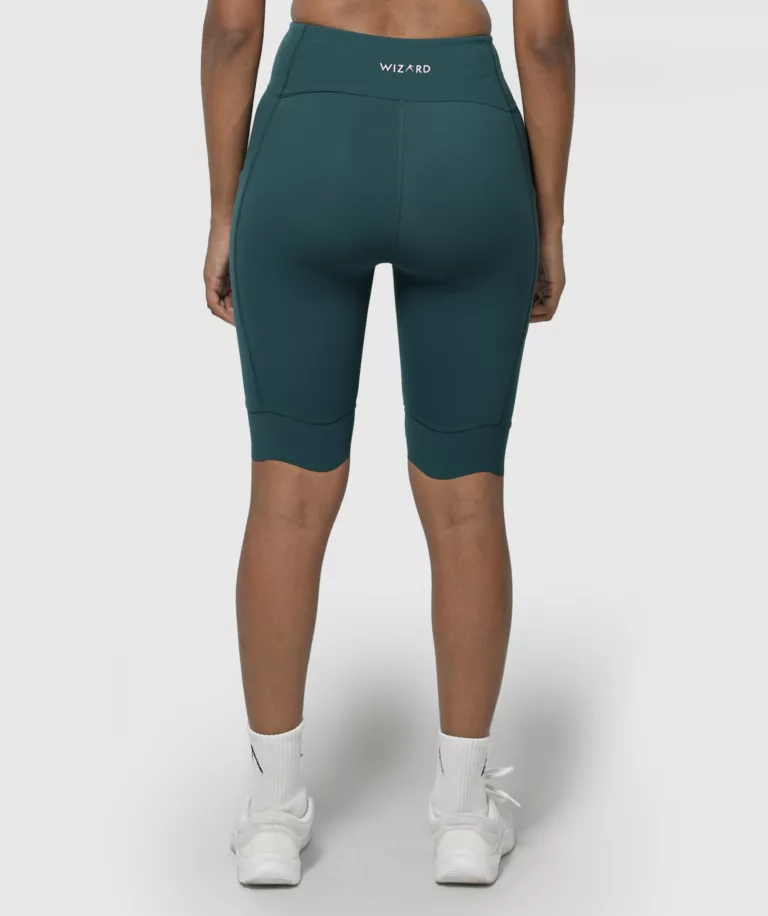 Women Performance Biker Short Dark-Green Image 2